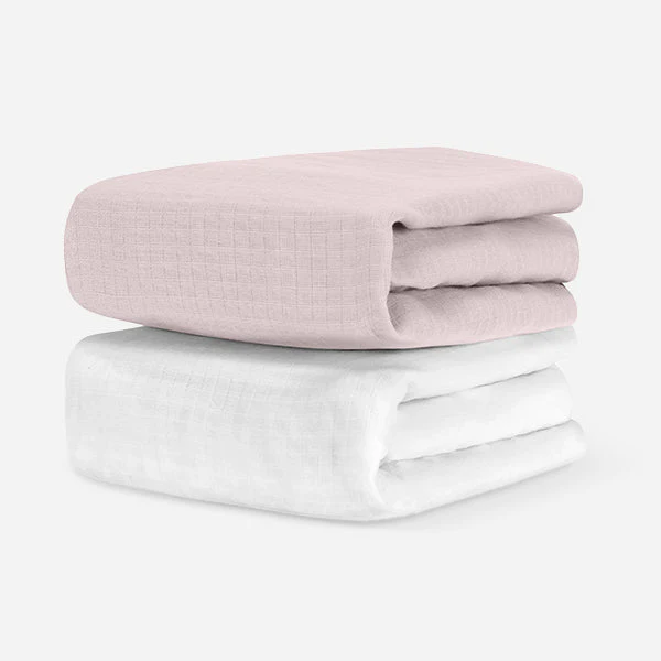 Breathable Organic Mini Crib Sheets (2 Pack, Fits SlumberTot) - Image 10