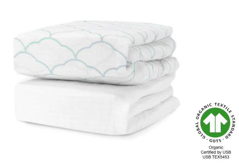 Breathable Organic Mini Crib Sheets (2 Pack, Fits SlumberTot) - Image 37