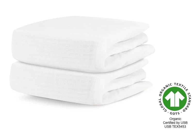 Breathable Organic Mini Crib Sheets (2 Pack, Fits SlumberTot) - Image 39