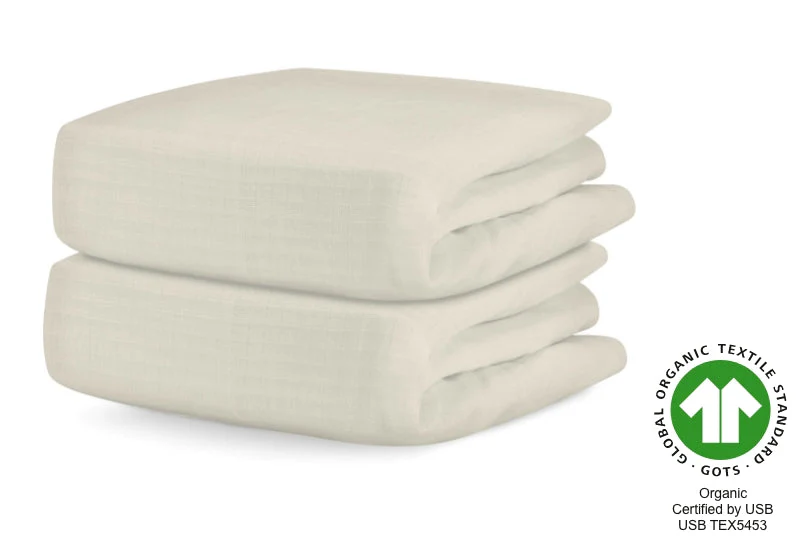 Breathable Organic Mini Crib Sheets (2 Pack, Fits SlumberTot) - Image 41