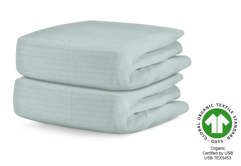 Breathable Organic Mini Crib Sheets (2 Pack, Fits SlumberTot) - Image 45