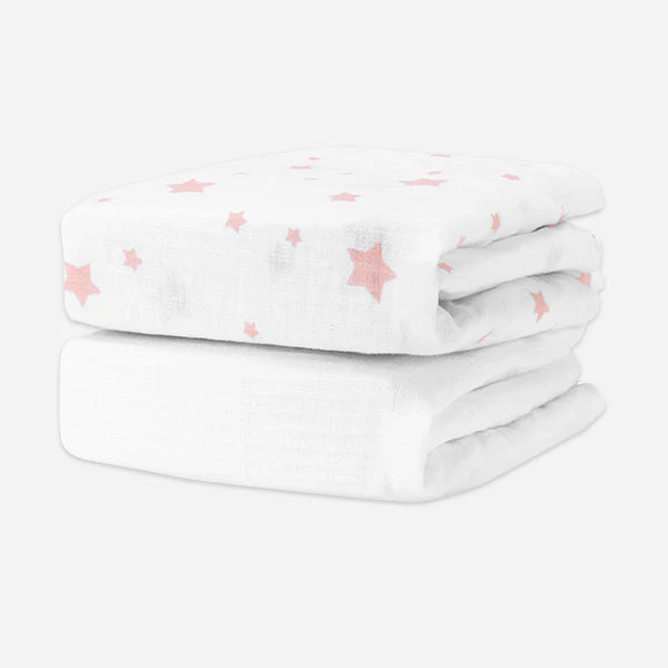 Breathable Organic Mini Crib Sheets (2 Pack, Fits SlumberTot) - Image 5