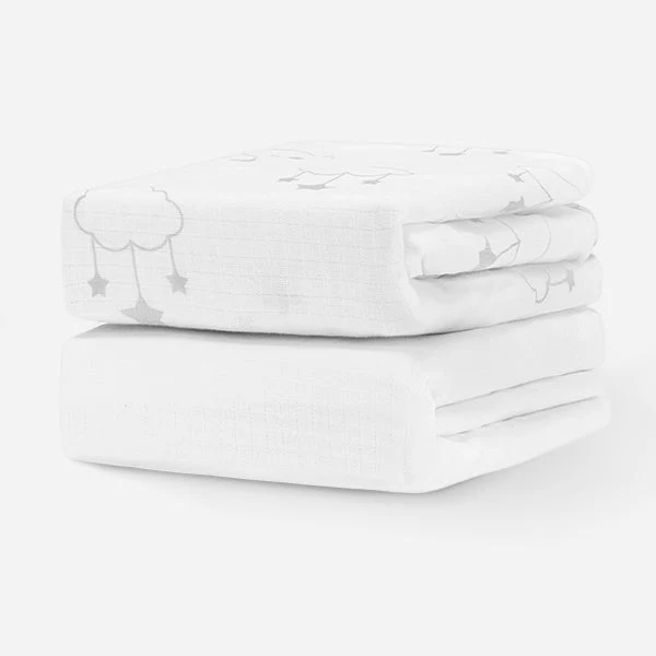 Breathable Organic Mini Crib Sheets (2 Pack, Fits SlumberTot) - Image 6