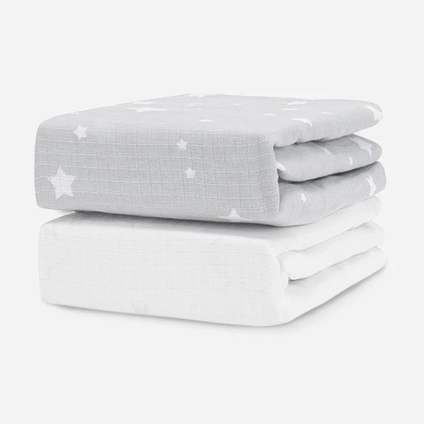 Breathable Organic Mini Crib Sheets (2 Pack, Fits SlumberTot) - Image 7