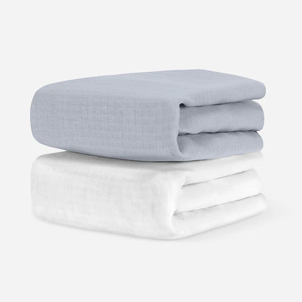 Breathable Organic Mini Crib Sheets (2 Pack, Fits SlumberTot) - Image 9