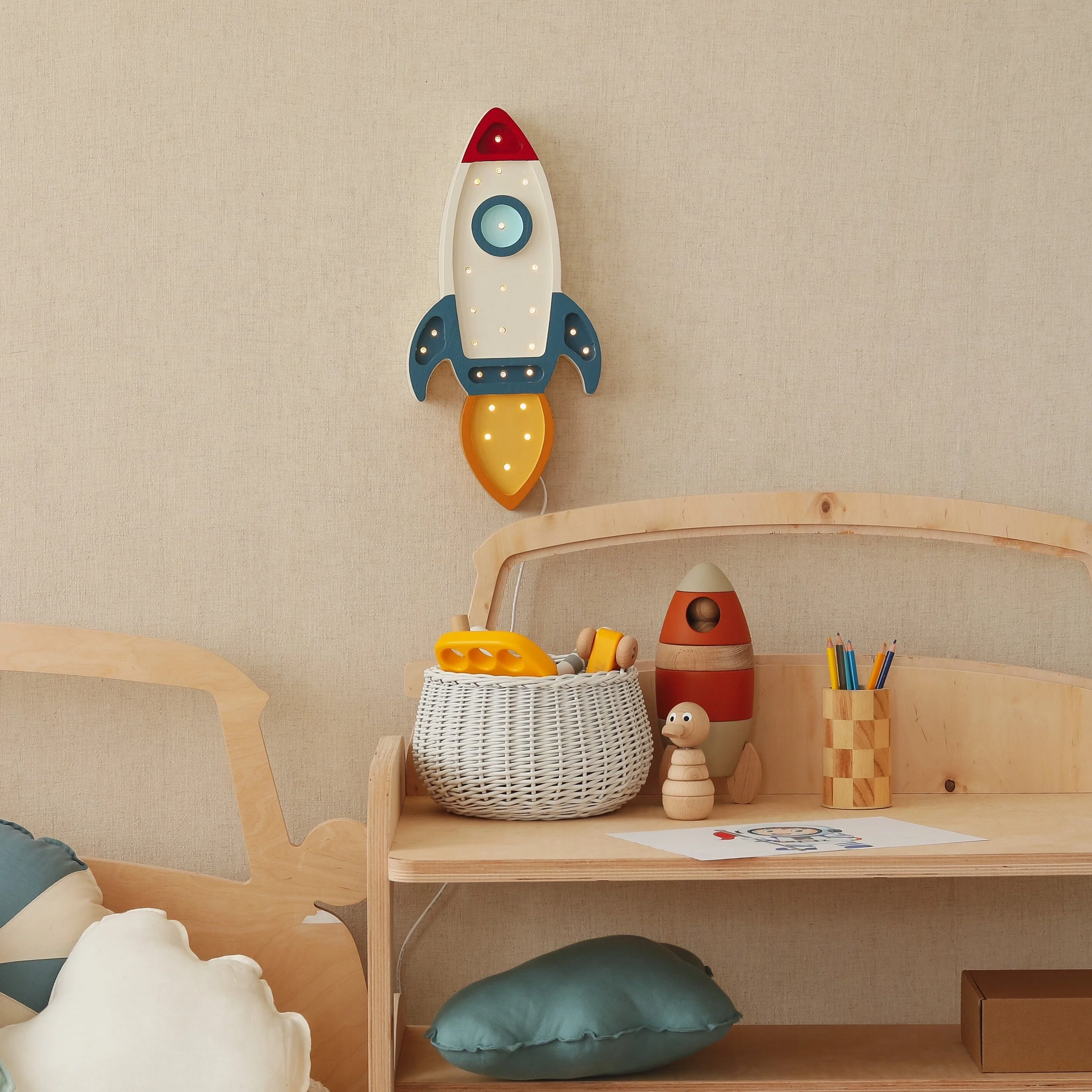 Little Lights Rocket Ship Lamp - Image 7