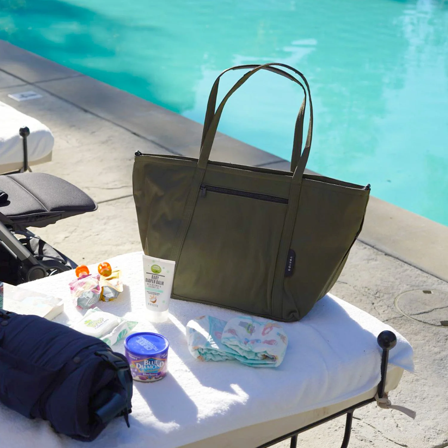The Diaper Tote, Olive - Image 8